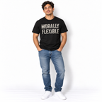 Morally Flexible Funny Sarcastic Quote Vintage Graphic Men's T-Shirt