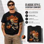 Halloween Skeleton Pumpkin Trick or Treat Spooky Graphic Men's T-Shirt