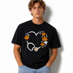 Halloween Nurse Stethoscope Pumpkin Heart Medical Graphic Men's T-Shirt