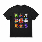 Cute Halloween Candy Characters Pumpkin Ghost Spooky Graphic Men's T-Shirt