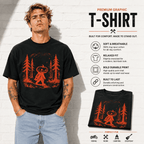 Halloween Pumpkin Head Forest Creature Spooky Vintage Graphic Men's T-Shirt