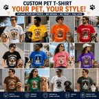 Custom Pet T-Shirt – Personalized Dog & Cat Photo Shirt