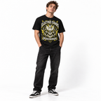Electric Chaos Skull Lightning Streetwear Men's Graphic T-Shirt