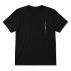 Faith Cross Graphic T-Shirt Men's Christian Crew Neck Casual Tee Top