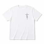 Faith Cross Graphic T-Shirt Men's Christian Crew Neck Casual Tee Top