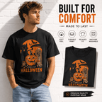 Long Live Halloween Black Cat Pumpkin Spooky Vintage Graphic Men's T-Shirt