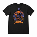 Pumpkin Head Scarecrow Halloween Cornfield Spooky Horror Graphic Men's T-Shirt
