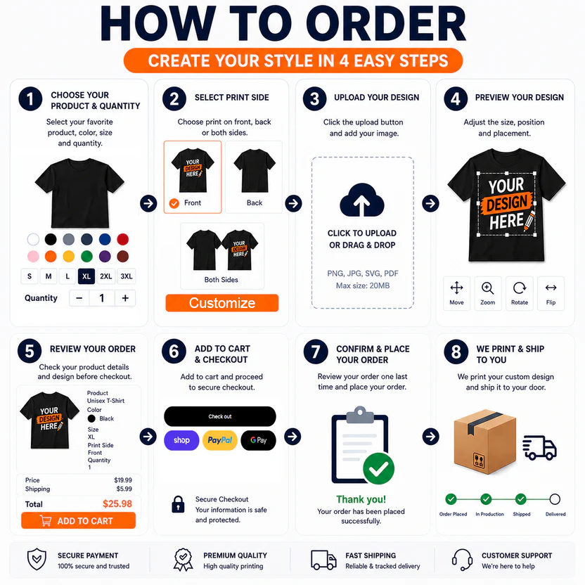 Custom T-Shirt – Design Your Own Personalized Shirt
