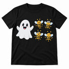 Boo Bees Funny Ghost Bee Rebus Wordplay Graphic Men's T-Shirt