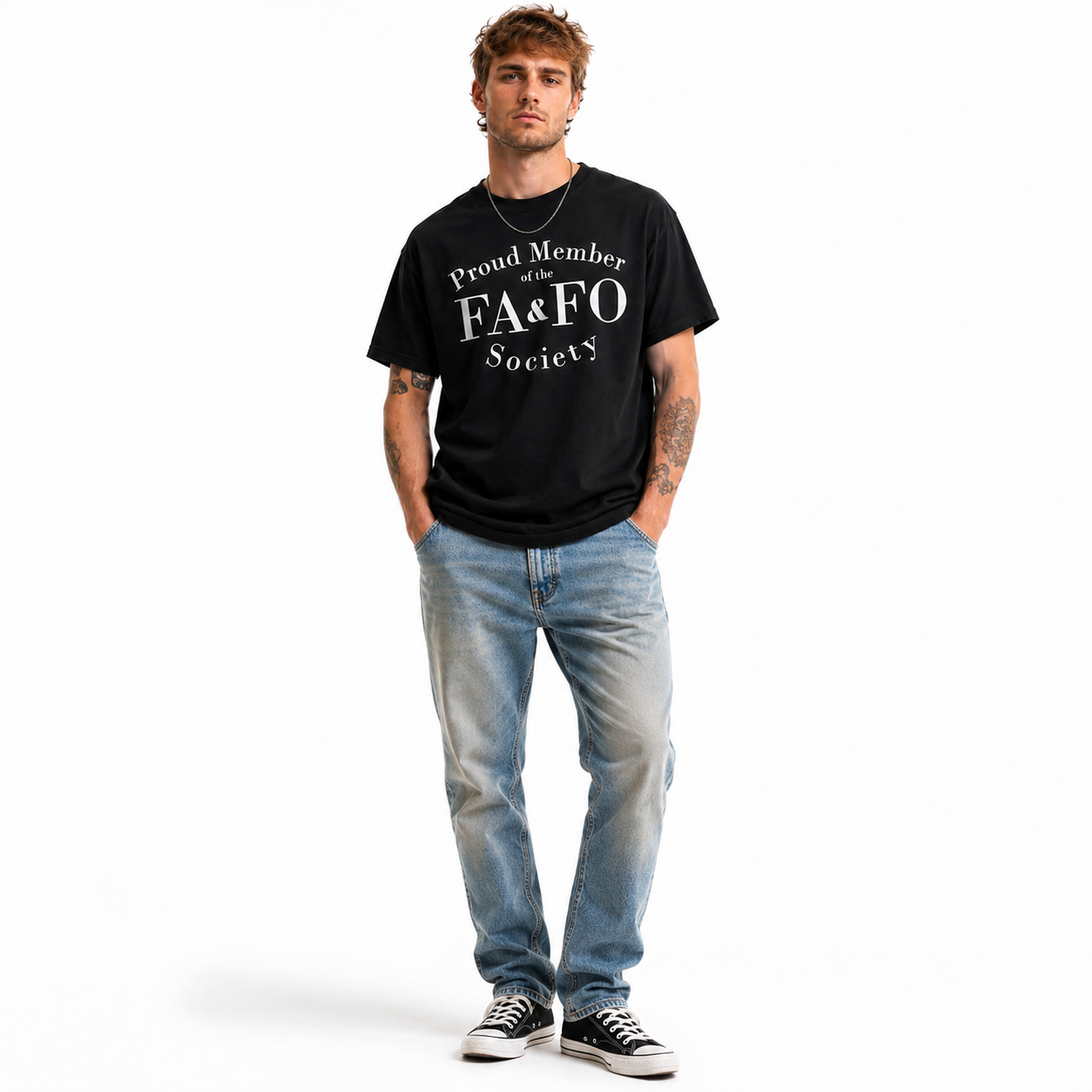Proud Member of the FAFO Society Funny Sarcastic Men's Graphic T-Shirt