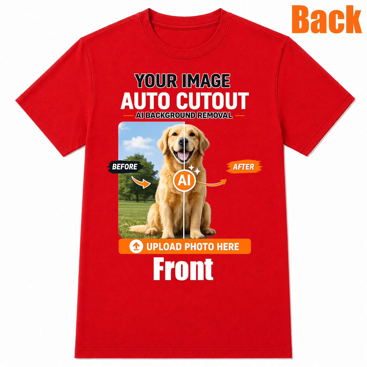 AI Background Remove Custom T-Shirt – Design Your Own Personalized Shirt