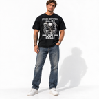 Stuck Between IDK IDC and IDGAF Skeleton Funny Graphic Men's T-Shirt