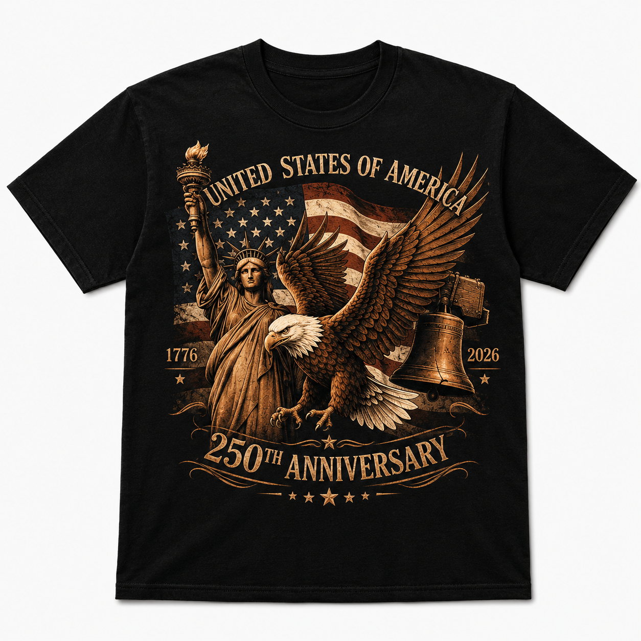 250th Anniversary Limited Edition Patriotic Graphic Men's T-Shirt