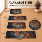 Spiral Galaxy Floor Mat Non Slip Quick Dry Super Absorbent Cosmic Decor