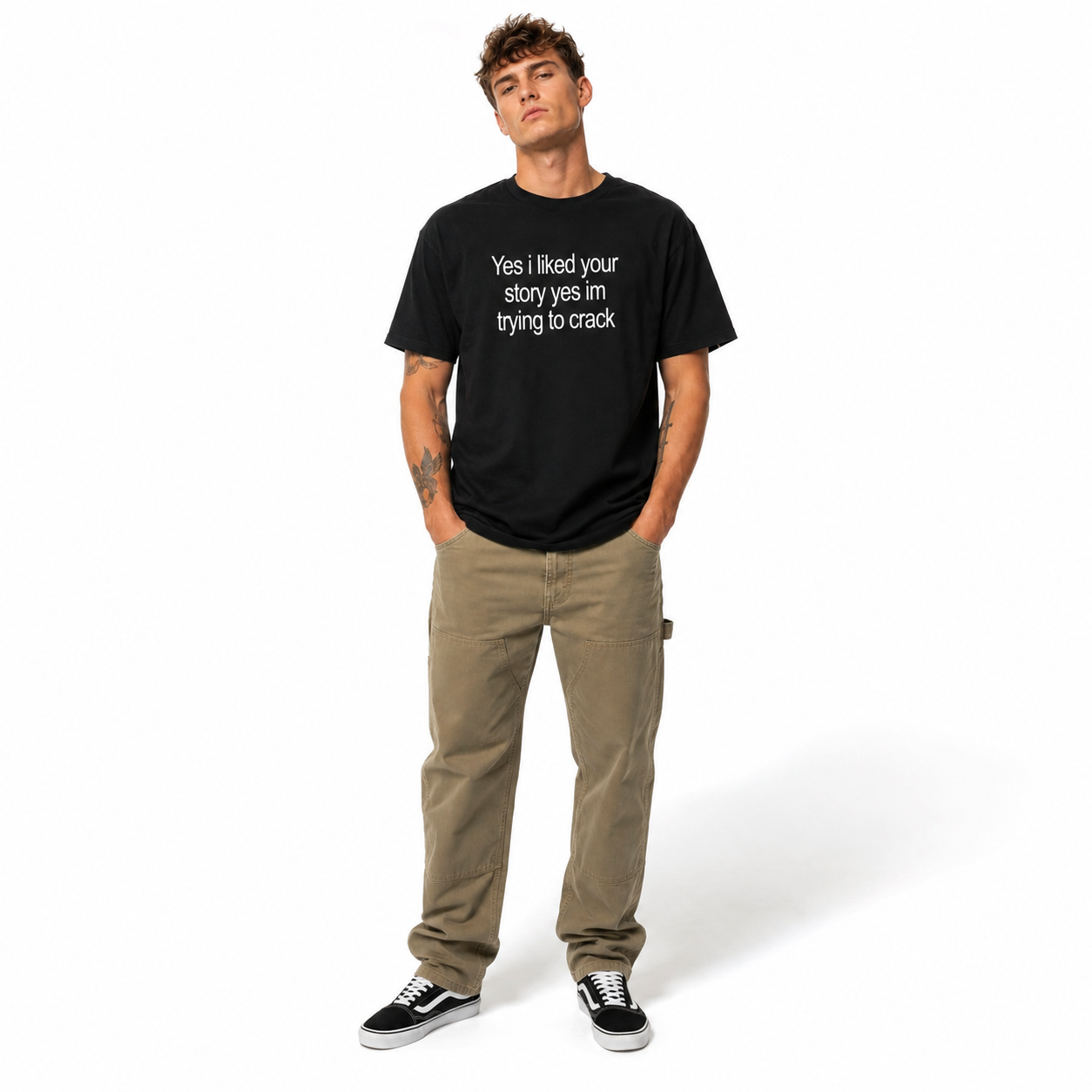 Funny Yes I Liked Your Story Meme Graphic T-Shirt for Men