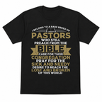 Funny Pastor Appreciation T Shirt Christian Preacher Gift Faith Humor Tee