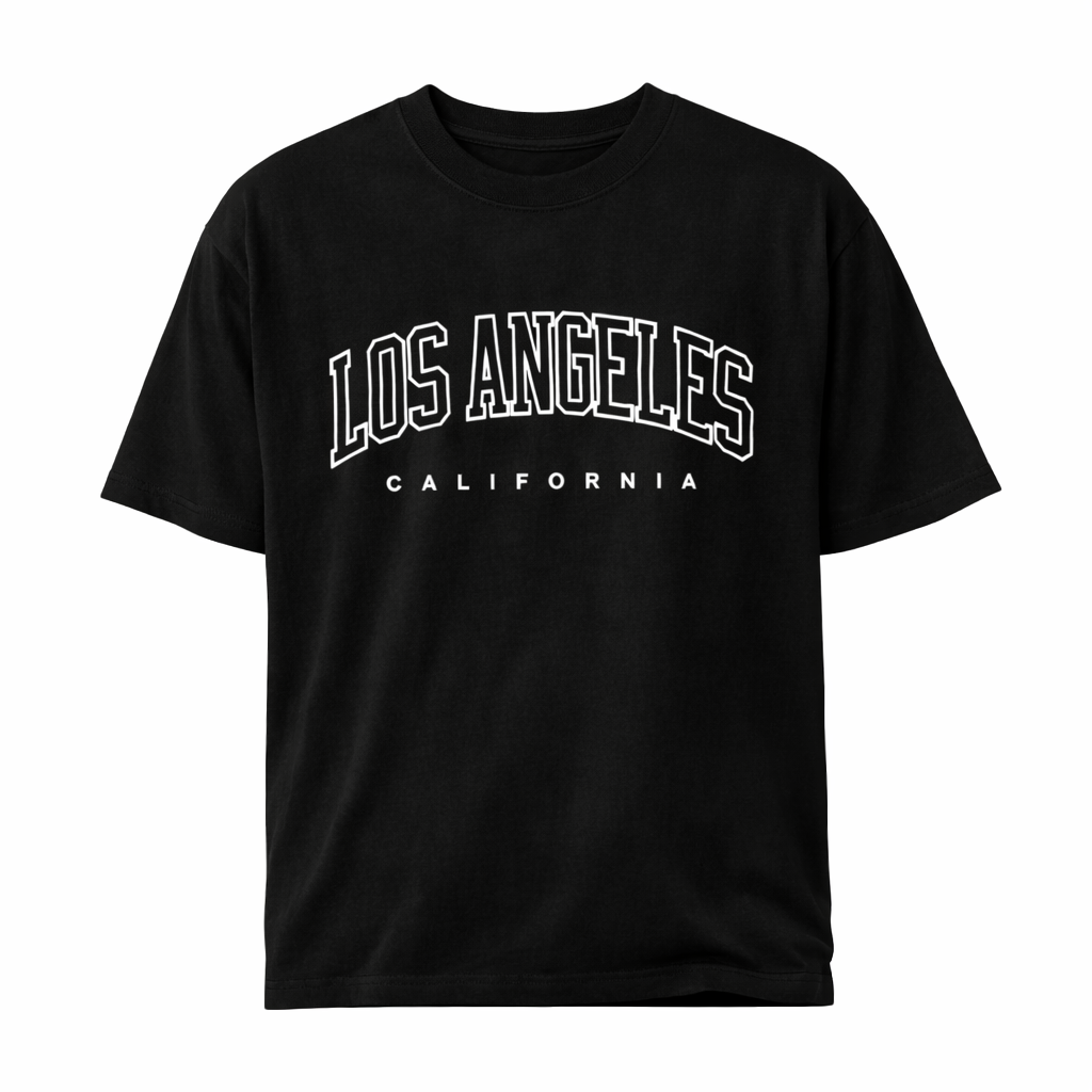 Los Angeles California Graphic T-Shirt Casual Cotton Tee LA Oversized Shirt