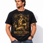America's 250th Anniversary Revolutionary Soldiers Patriotic USA T-Shirt