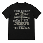 Men's Jesus Dropped The Charges Funny Christian Graphic T-Shirt Tee