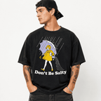 Don't Be Salty Funny Humor Graphic T-Shirt Cute Rain Girl Sarcastic Joke Tee