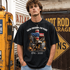 250 Years of America 1776-2026 USA Flag Patriotic Anniversary Men's T-Shirt
