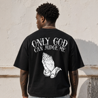 Only God Can Judge Me T-Shirt | Christian Praying Hands Graphic Tee