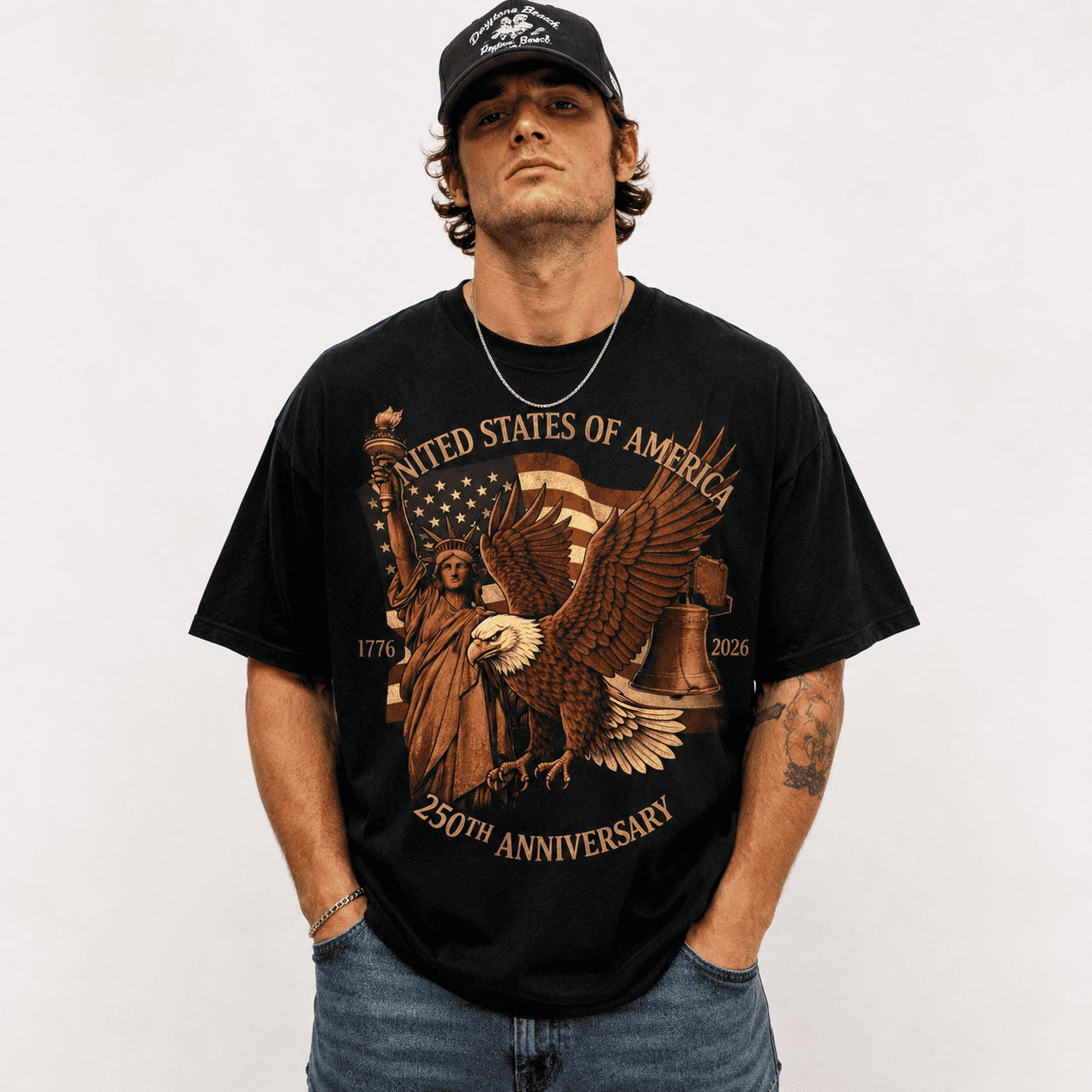 250th Anniversary Limited Edition Patriotic Graphic Men's T-Shirt