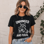 Women Retro Raccoon Trash Panda Graphic T-Shirt Funny Animal Vintage Casual Tee