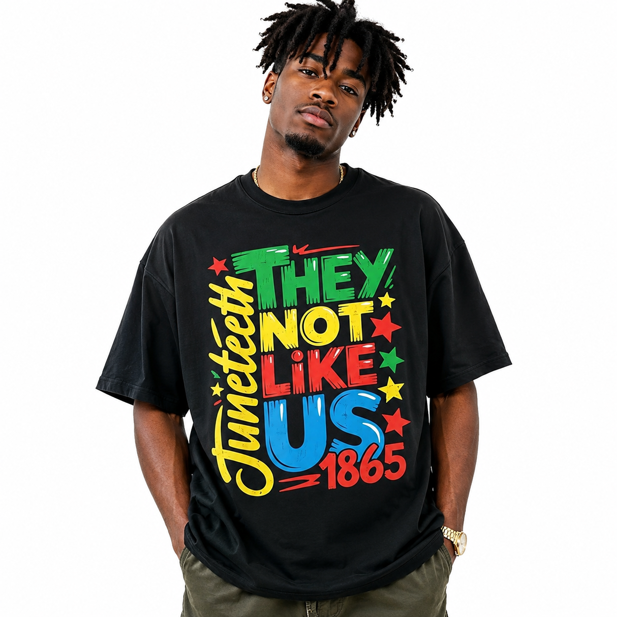 Juneteenth They Not Like Us T-Shirt | 1865 Freedom Day Graphic Tee
