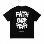 Faith Over Fear Psalms 118 Graphic T-Shirt Christian Inspirational Tee