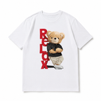 Funny Bear Graphic T-Shirt Cool Street Style Teddy Tee