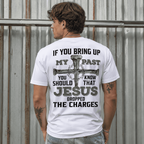 Men's Jesus Dropped The Charges Funny Christian Graphic T-Shirt Tee