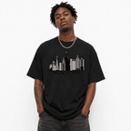 New York Skyline Graphic T-Shirt NYC Cityscape Unisex Casual Tee