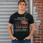 USA 250th Anniversary 1776-2026 Patriotic July 4th Men's T-Shirt