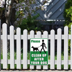 Clean Up After Your Dog Sign Outdoor Metal No Pooping Dog Waste Property Notice