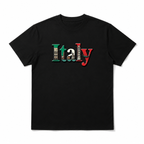 Mens Italian Pride T Shirt Italy Map Flag Pisa Tower Colosseum Graphic Tee