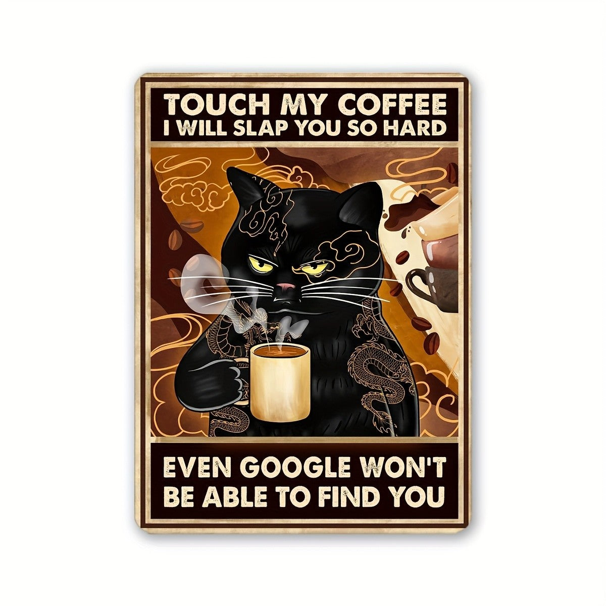 Touch My Coffee Funny Magnet Coffee Lover Fridge Magnet Kitchen Decor Gift