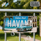 Havana Cuba Retro Metal License Plate Sign Classic Car Wall Decor 6x12
