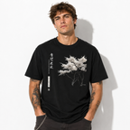 Japanese Cherry Blossom Tree T Shirt Minimalist Graphic Casual Crew Neck Tee