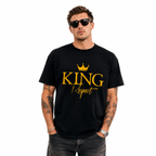 King Crown Respect Graphic T-Shirt Men's Stylish Royal Streetwear Tee