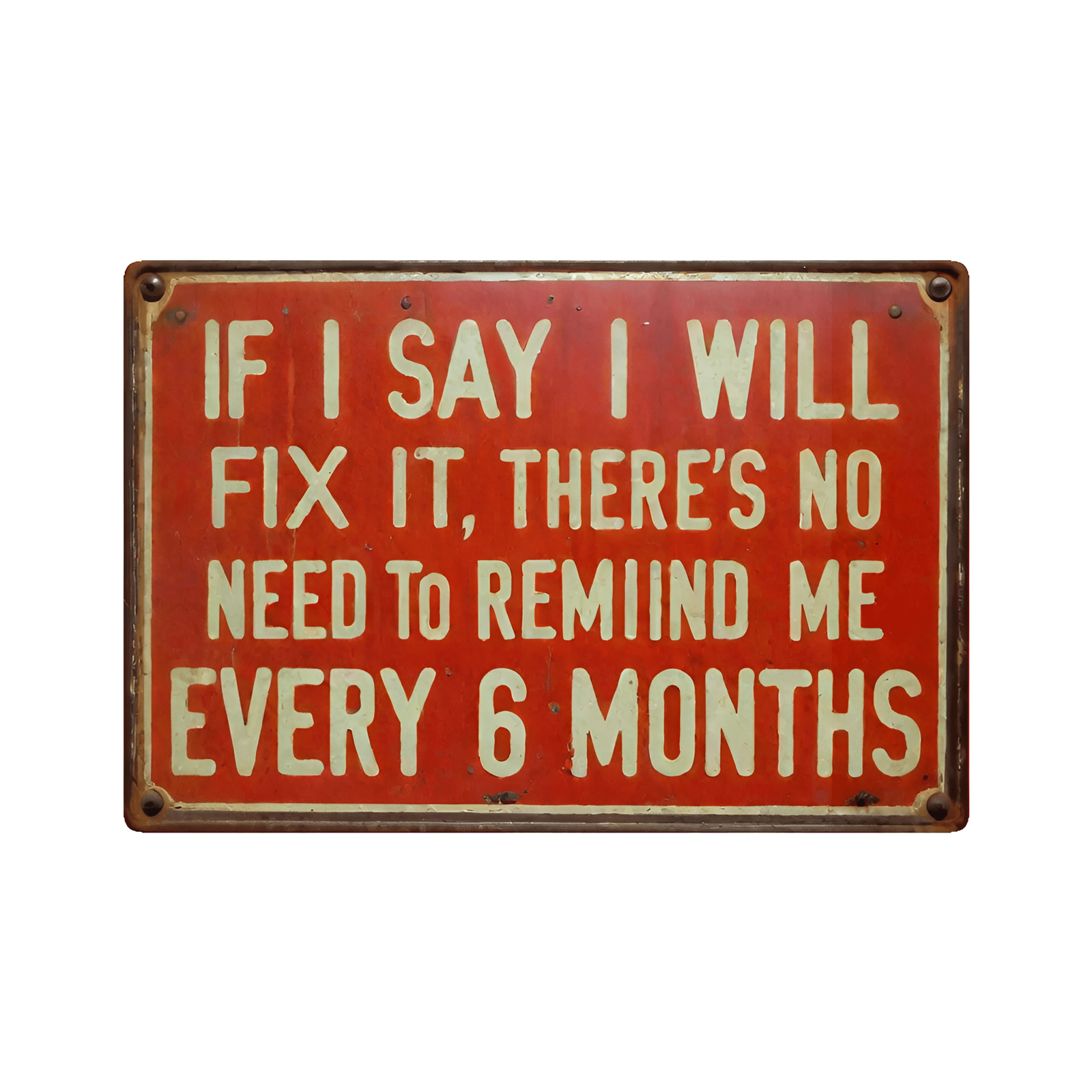 Funny If I Say I Will Fix It Tin Sign - Vintage Tool Garage Shed Man Cave Plaque