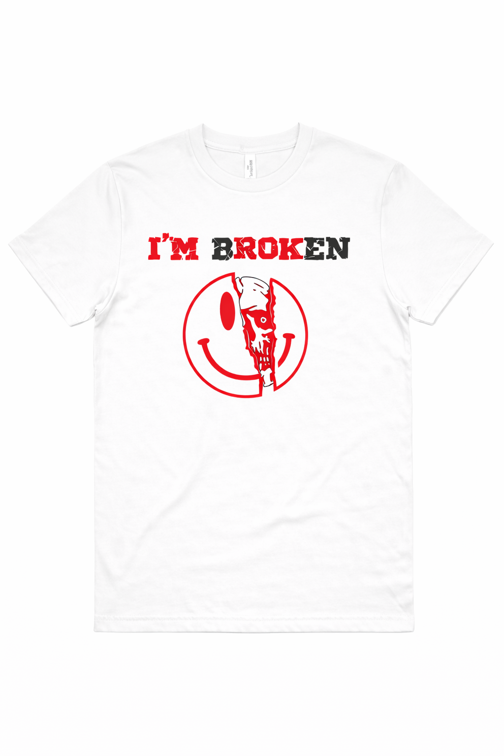 I'm Broken Skull Shirt I'm Broken Sweatshirt Happy Skull Face Shirt Funny Sarcas