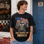 USA 250th Anniversary 1776 America Patriotic Graphic Men's T-Shirt