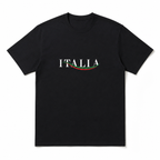 Mens Italia Flag T Shirt Italian Colors Graphic Soccer Fan Casual Tee Top