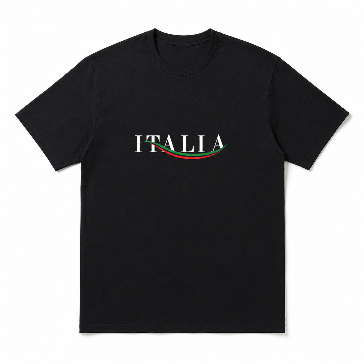 Mens Italia Flag T Shirt Italian Colors Graphic Soccer Fan Casual Tee Top