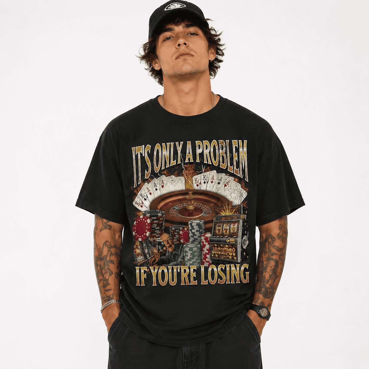Fun Gambling Problem T-Shirt – Losing Is the Problem, Casino Themed T-Shirt