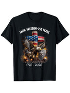 250 Years of America 1776-2026 USA Flag Patriotic Anniversary Men's T-Shirt