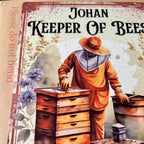 Beekeeper Metal Tin Sign Bee Garden Wall Decor Rustic Outdoor Plaque