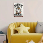 "Duck and Let It Hit" Metal Sign - Funny Duck Tin Wall Art Decor