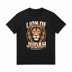 Lion of Judah T Shirt Christian Strength Faith Graphic Casual Crew Neck Tee